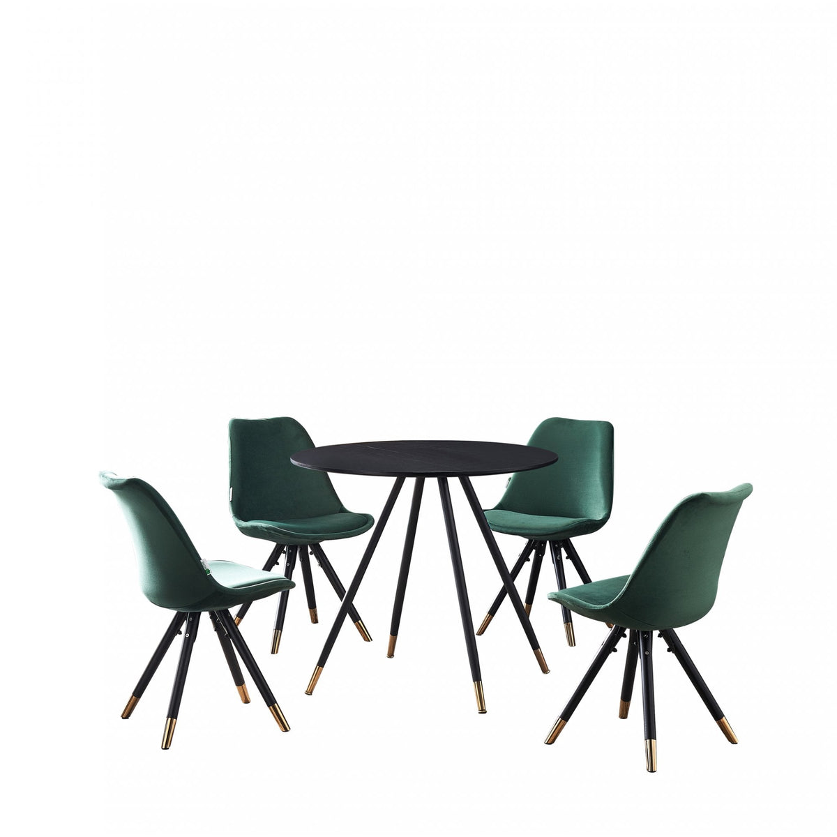 Dorchester LUX Dining Set Green Black