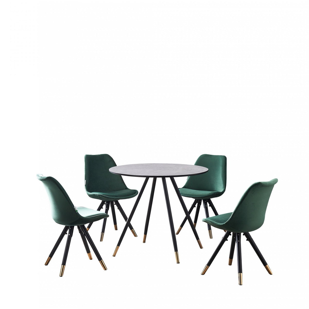 Dorchester LUX Dining Set Green Grey