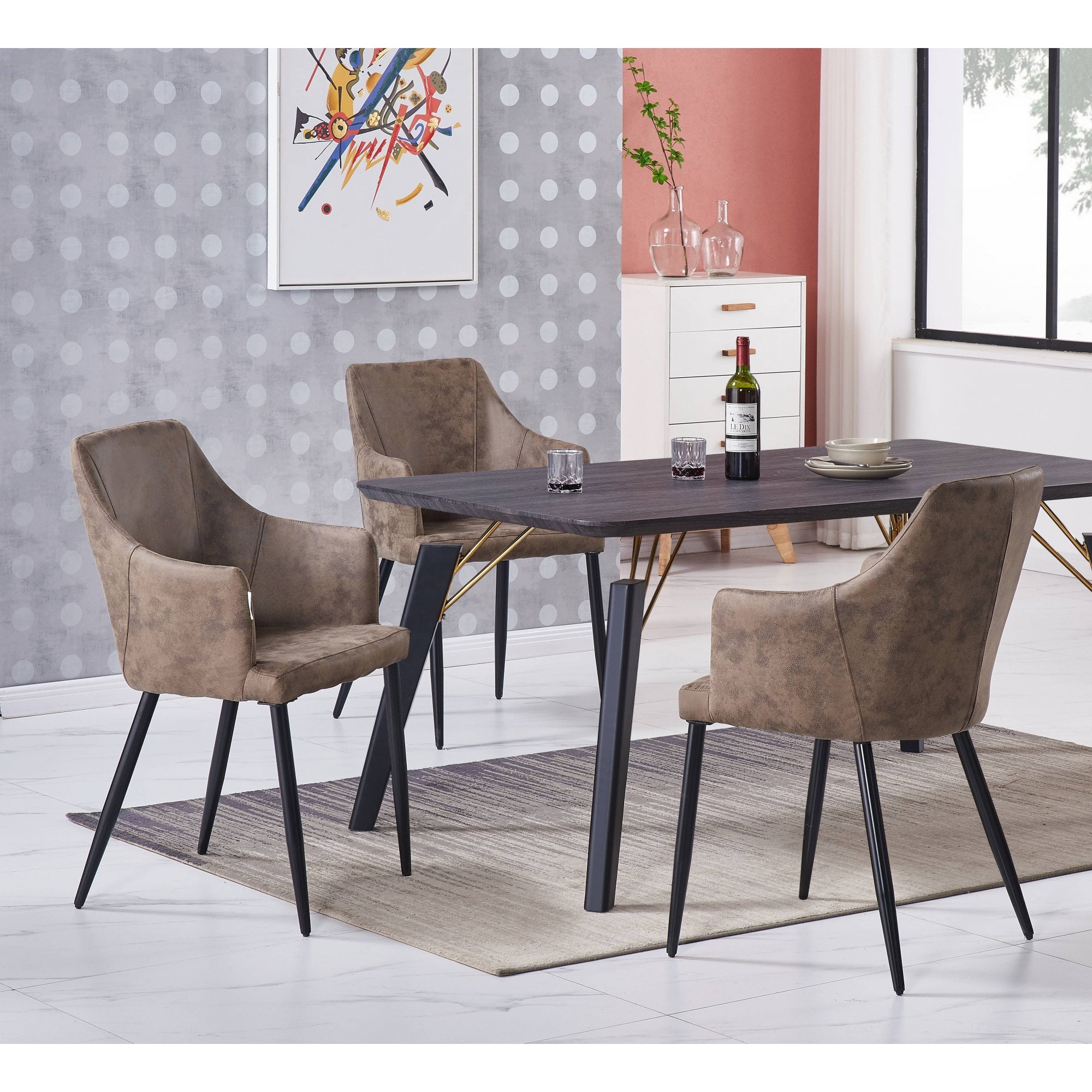 LUX faux leather chair