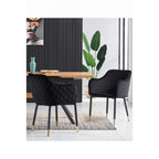 LUX velvet dining chair