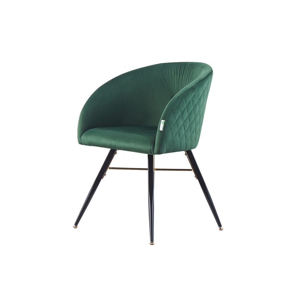 LUX Velvet Dining Chair with Metal Legs - Perfect for Dining Room Living Room