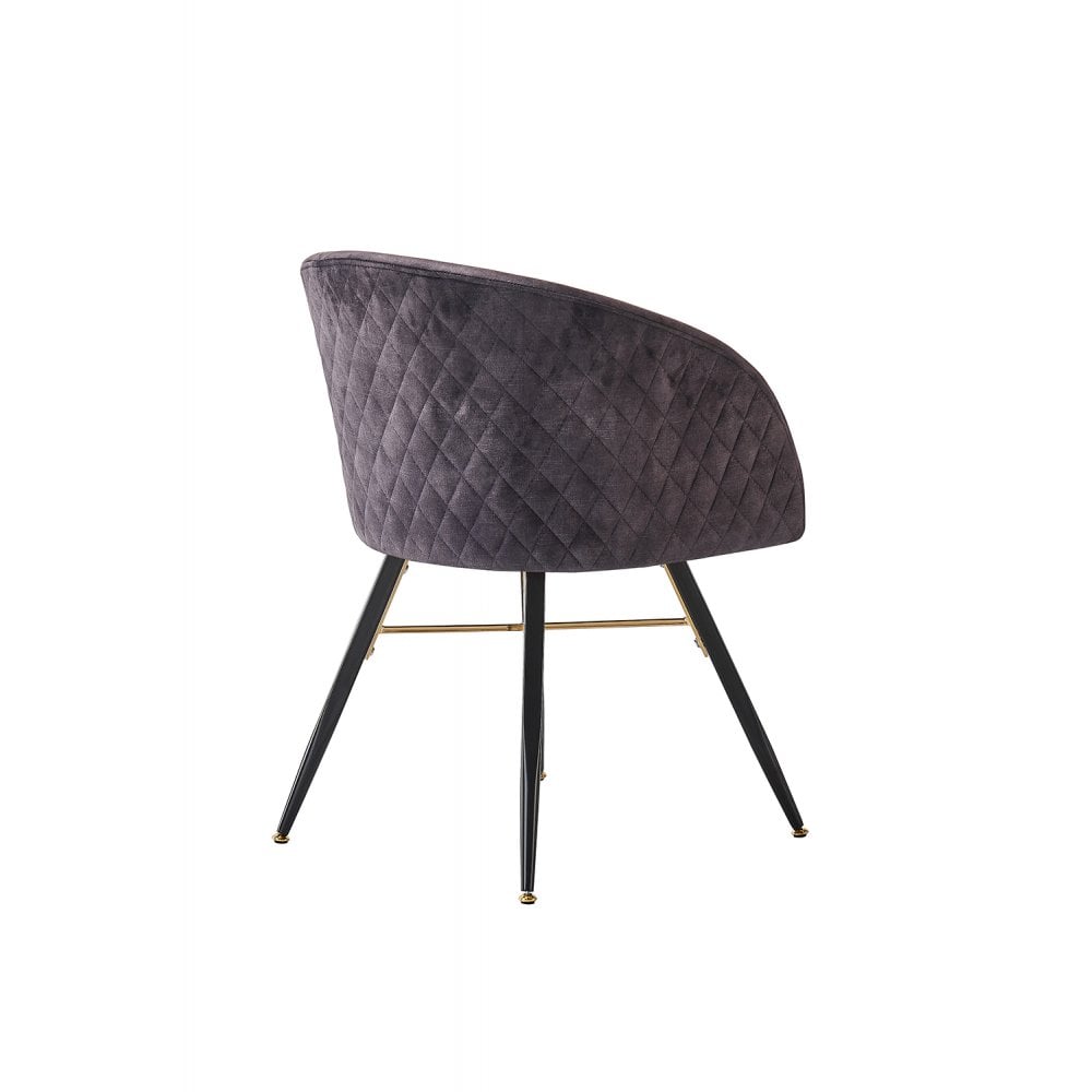 LUX Velvet Dining Chair with Metal Legs - Perfect for Dining Room Living Room