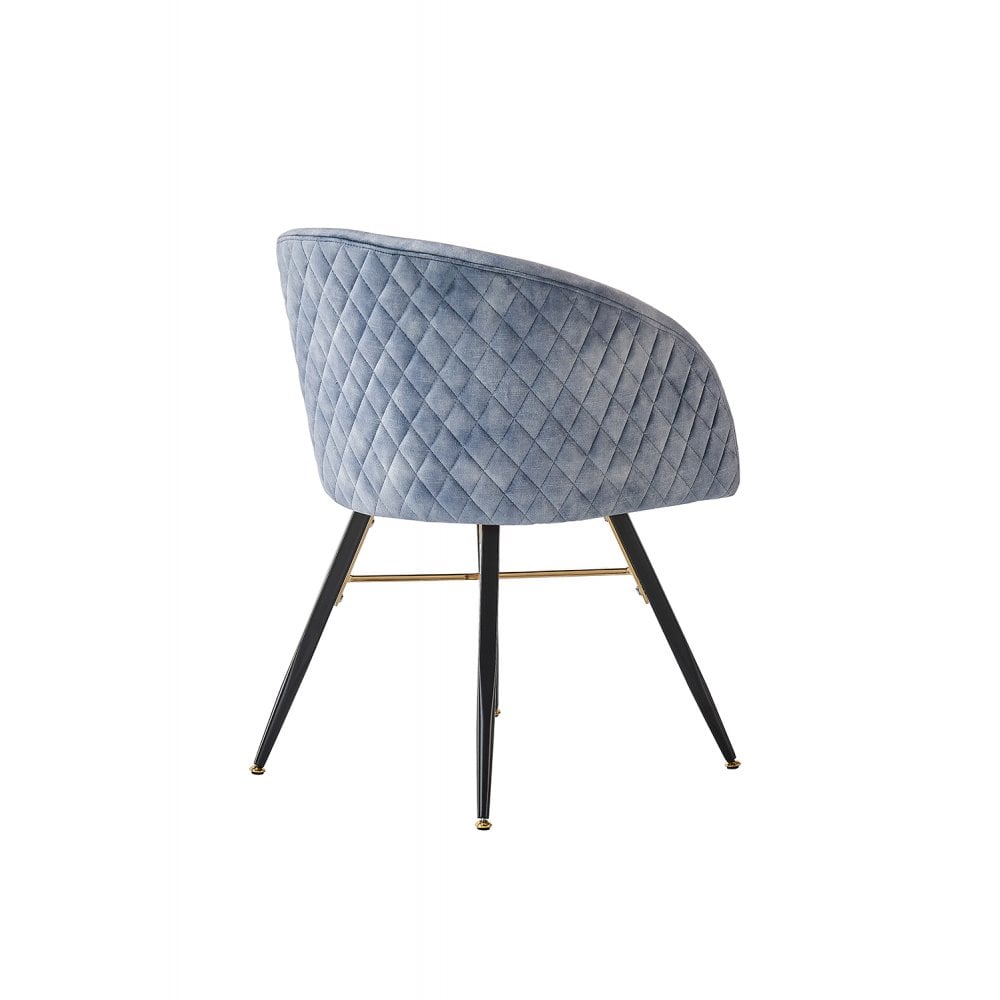 LUX Velvet Dining Chair with Metal Legs - Perfect for Dining Room Living Room