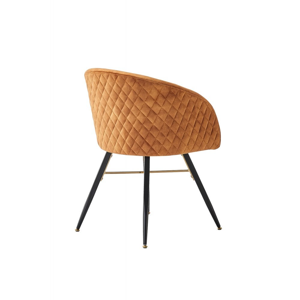 LUX Velvet Dining Chair with Metal Legs - Perfect for Dining Room Living Room