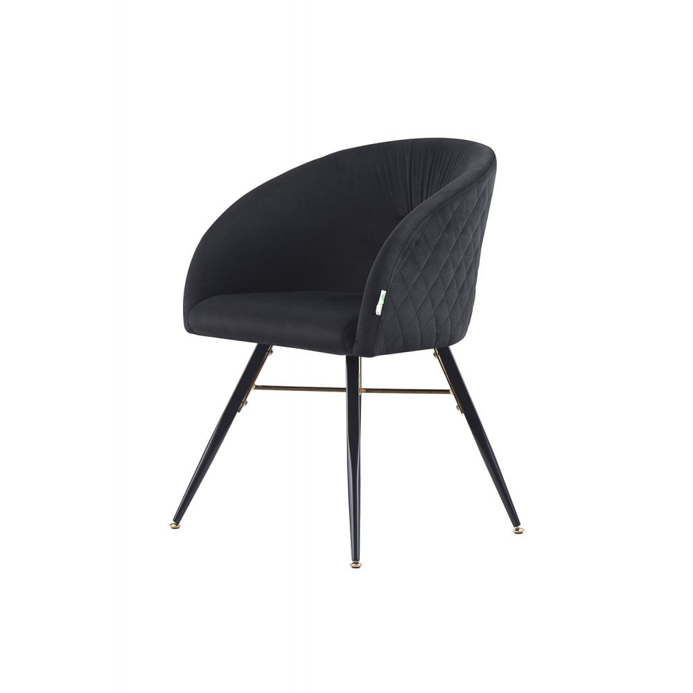 LUX Velvet Dining Chair with Metal Legs - Perfect for Dining Room Living Room