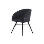 LUX Velvet Dining Chair with Metal Legs - Perfect for Dining Room Living Room
