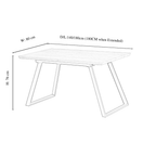 Toga Lux Dining Set | a Brown Table and Set of 4 Chairs