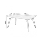 Cosmo Lux Dining Set | a Walnut Table and Set of 4 Chairs