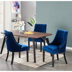 Cosmo Lux Dining Set | a Walnut Table and Set of 4 Chairs