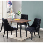 Cosmo Lux Dining Set | a Walnut Table and Set of 4 Chairs