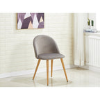 Dallas Dining Table and Chairs Set of 4 - an Oak Dining Table & Set of 4 Velvet Dining Chairs
