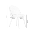 Dallas Dining Table and Chairs Set of 4 - an Oak Dining Table & Set of 4 Velvet Dining Chairs