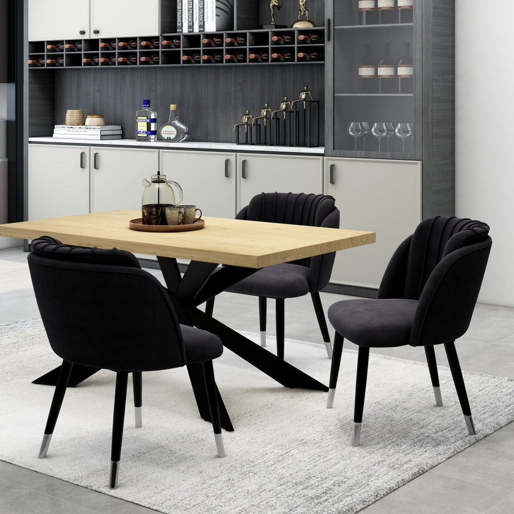 velvet dining chair