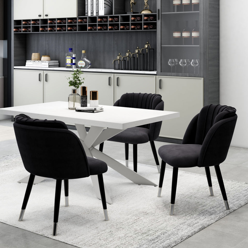 velvet dining chair