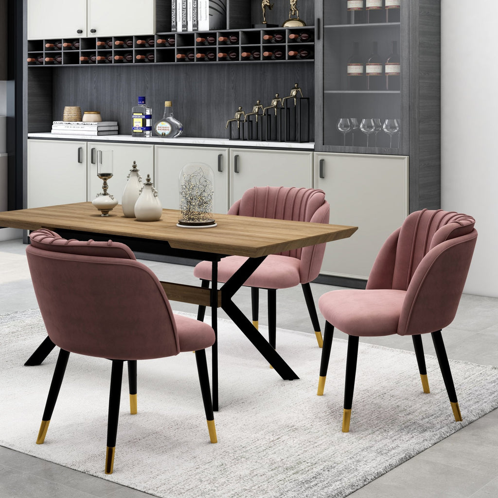 velvet dining chair
