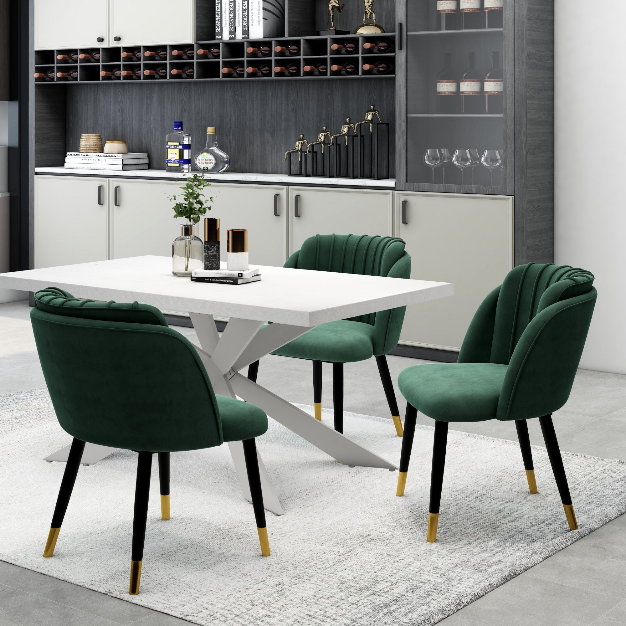 velvet dining chair