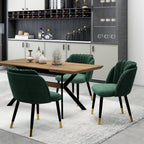 velvet dining chair
