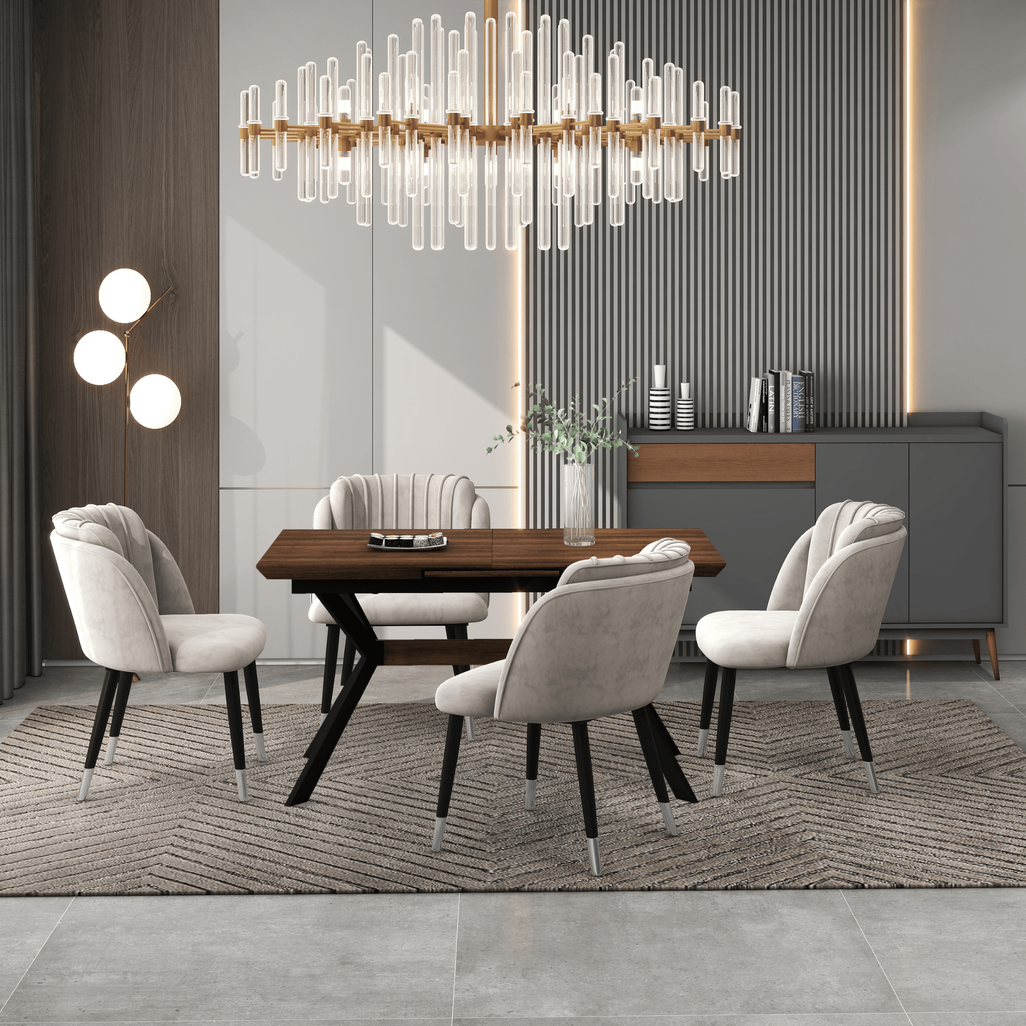 velvet dining chair