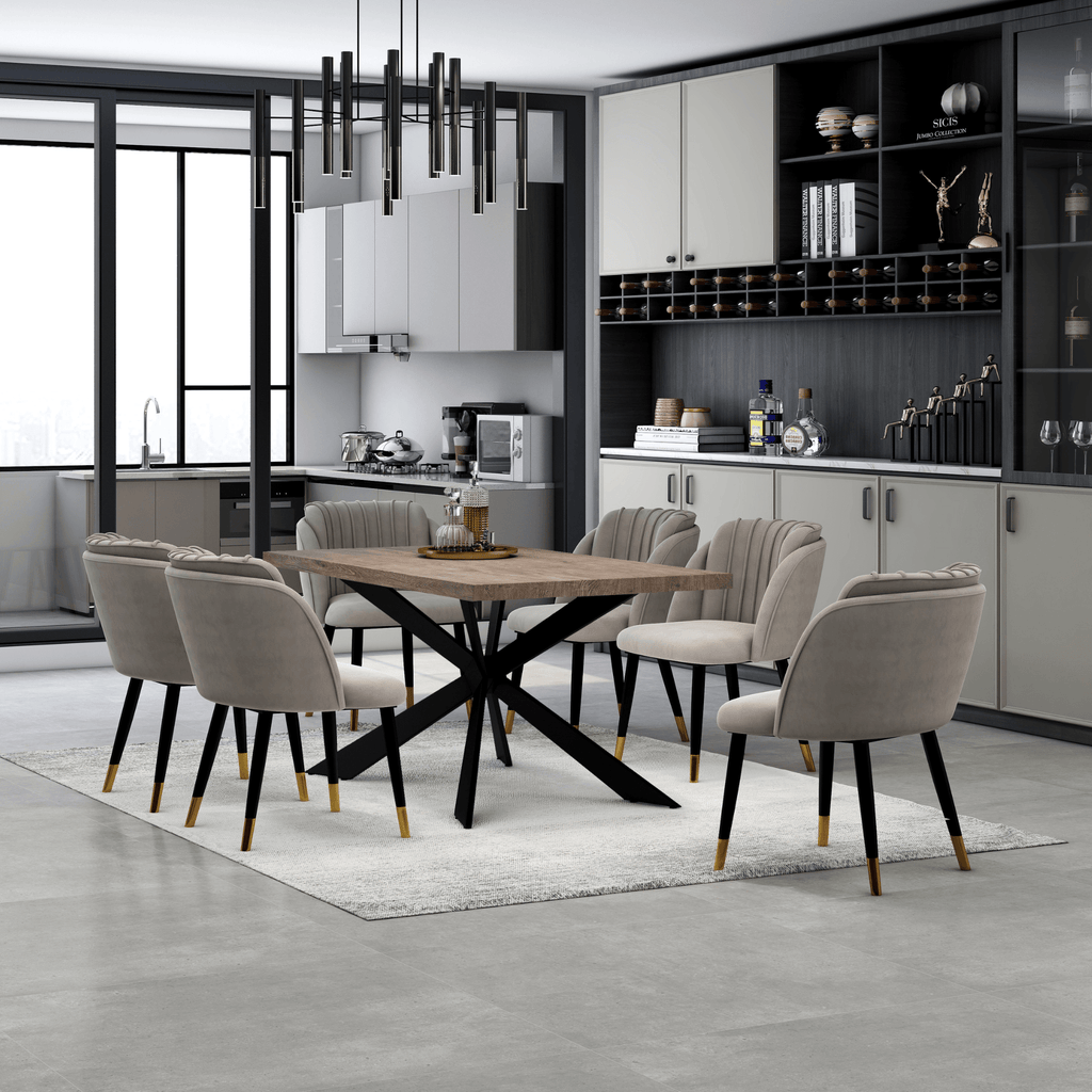 velvet dining chair