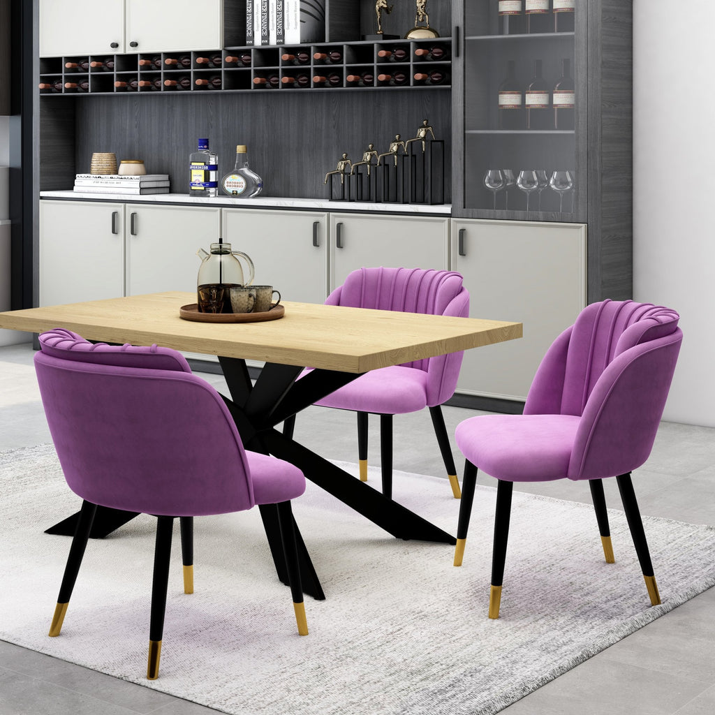 velvet dining chair