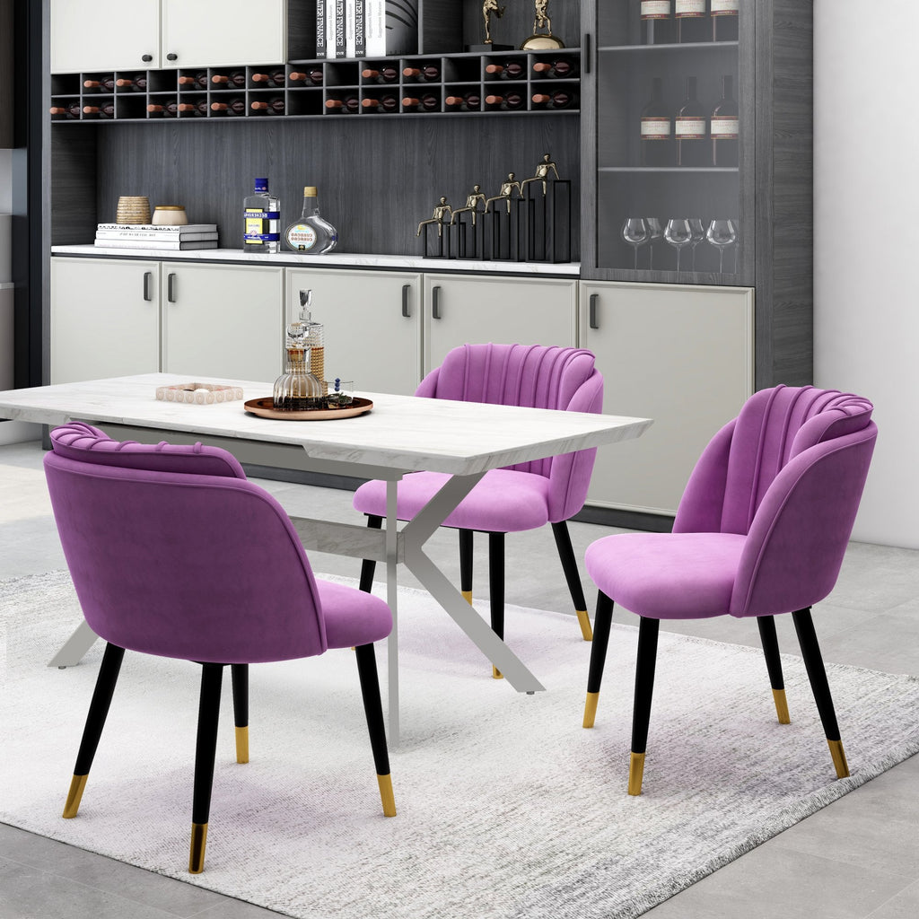 velvet dining chair