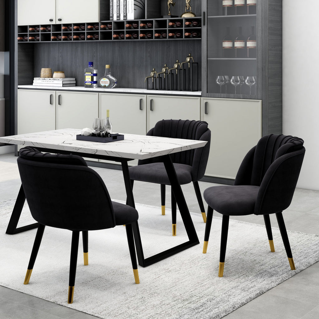 velvet dining chair
