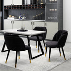 velvet dining chair