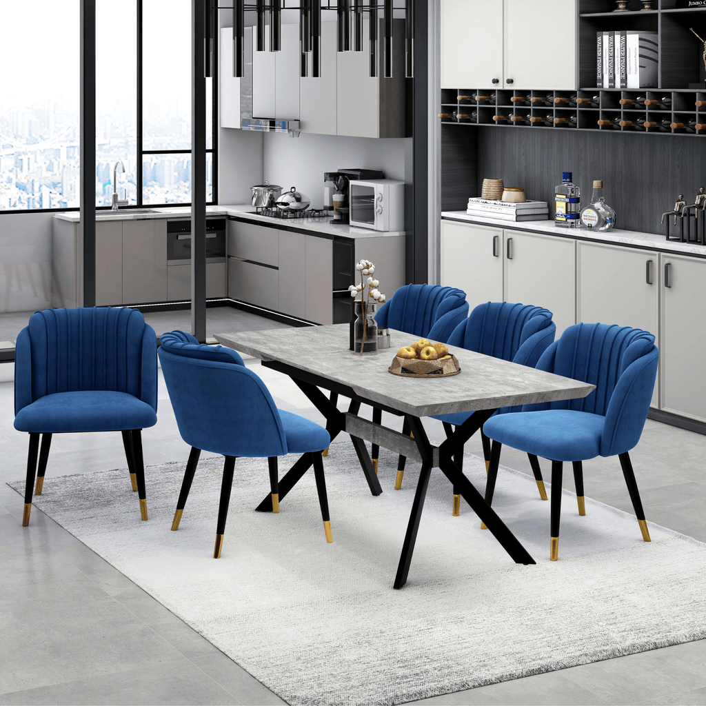 velvet dining chair