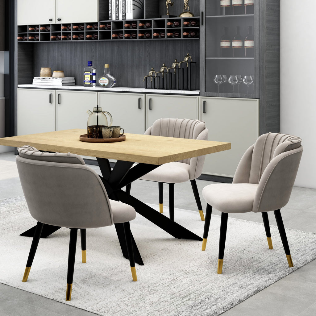velvet dining chair