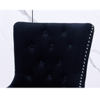 LUX Knocker Back Velvet Dining Chair w/ Armrests