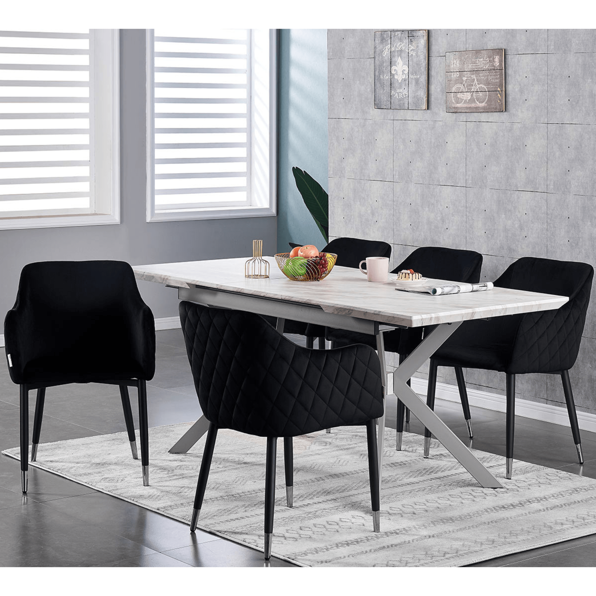 LUX velvet dining chair
