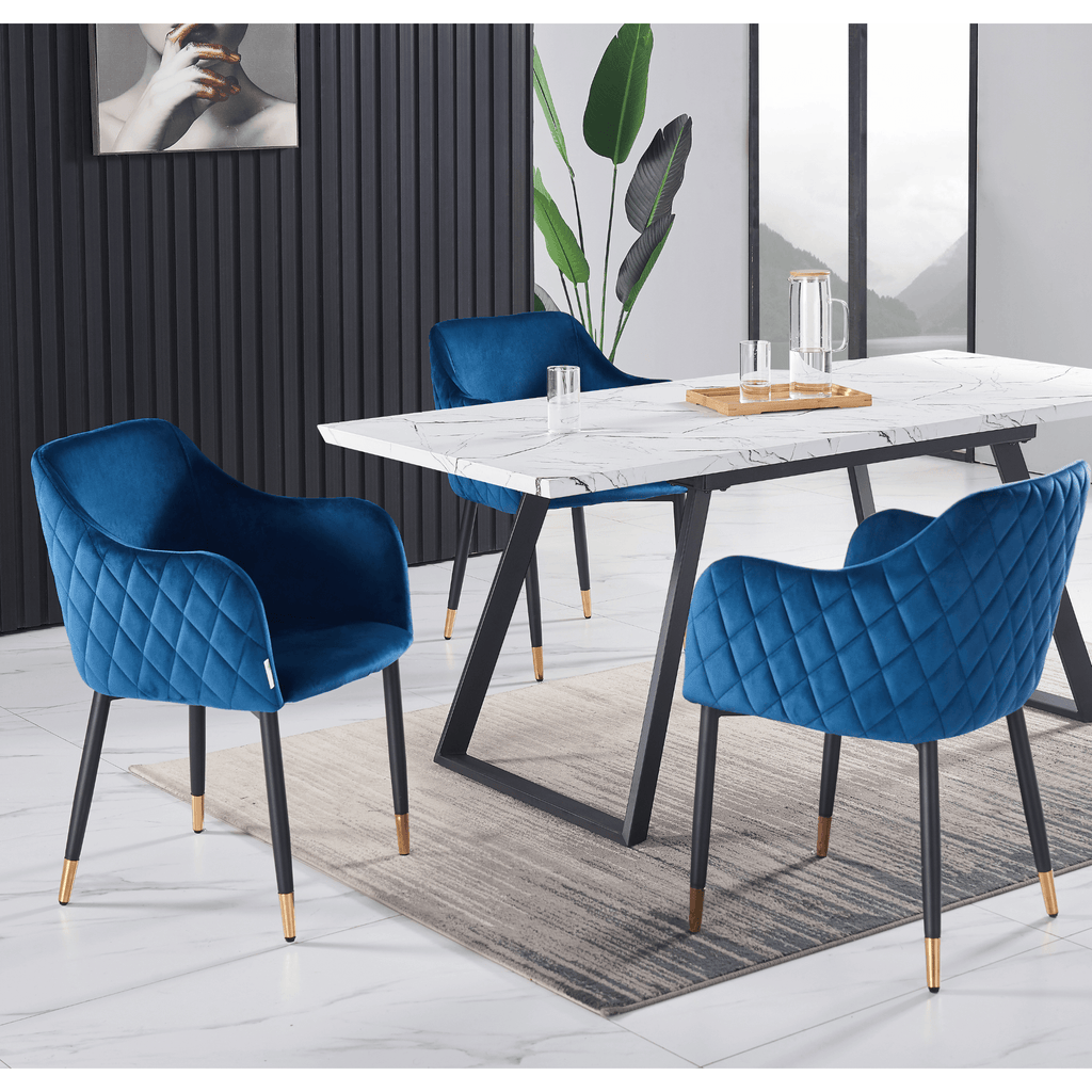 LUX velvet dining chair