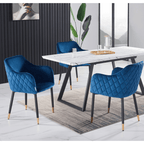 LUX velvet dining chair