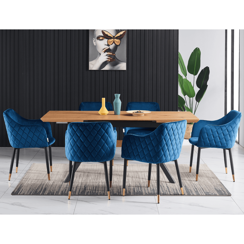 LUX velvet dining chair