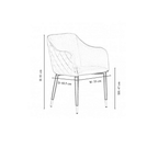 LUX velvet dining chair