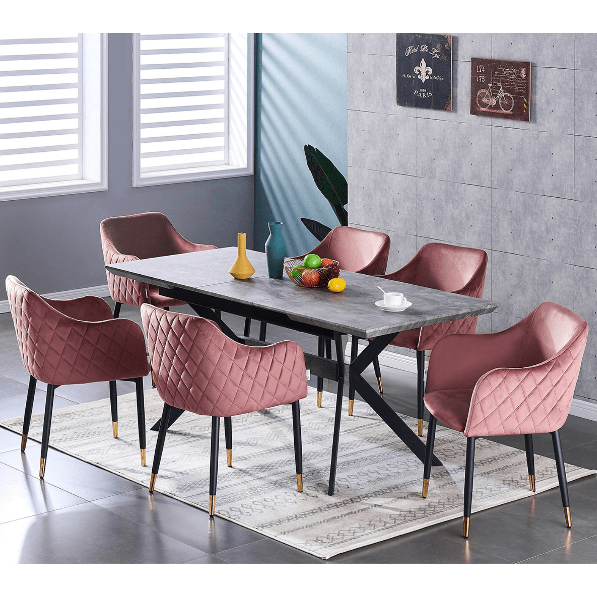 LUX velvet dining chair