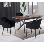 LUX velvet dining chair
