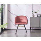 LUX Velvet Dining Chair with Metal Legs - Perfect for Dining Room Living Room