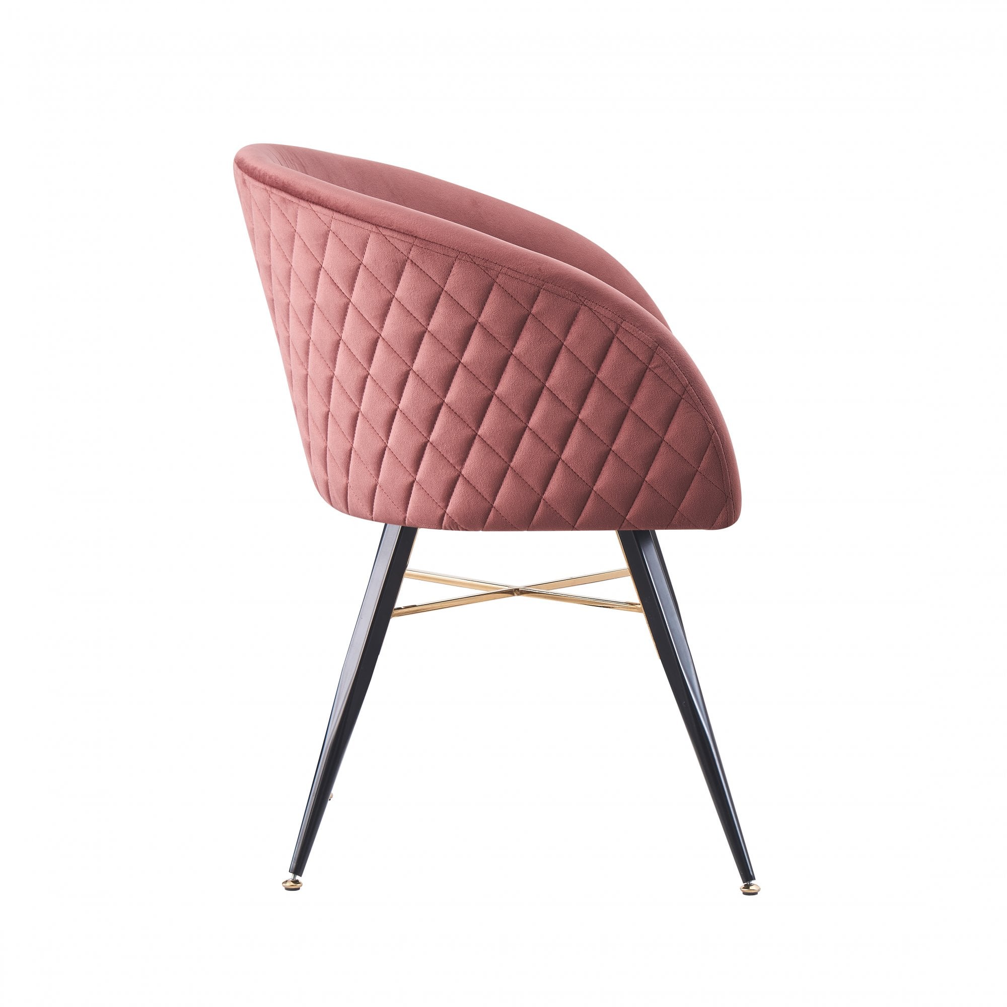 LUX Velvet Dining Chair with Metal Legs - Perfect for Dining Room Living Room