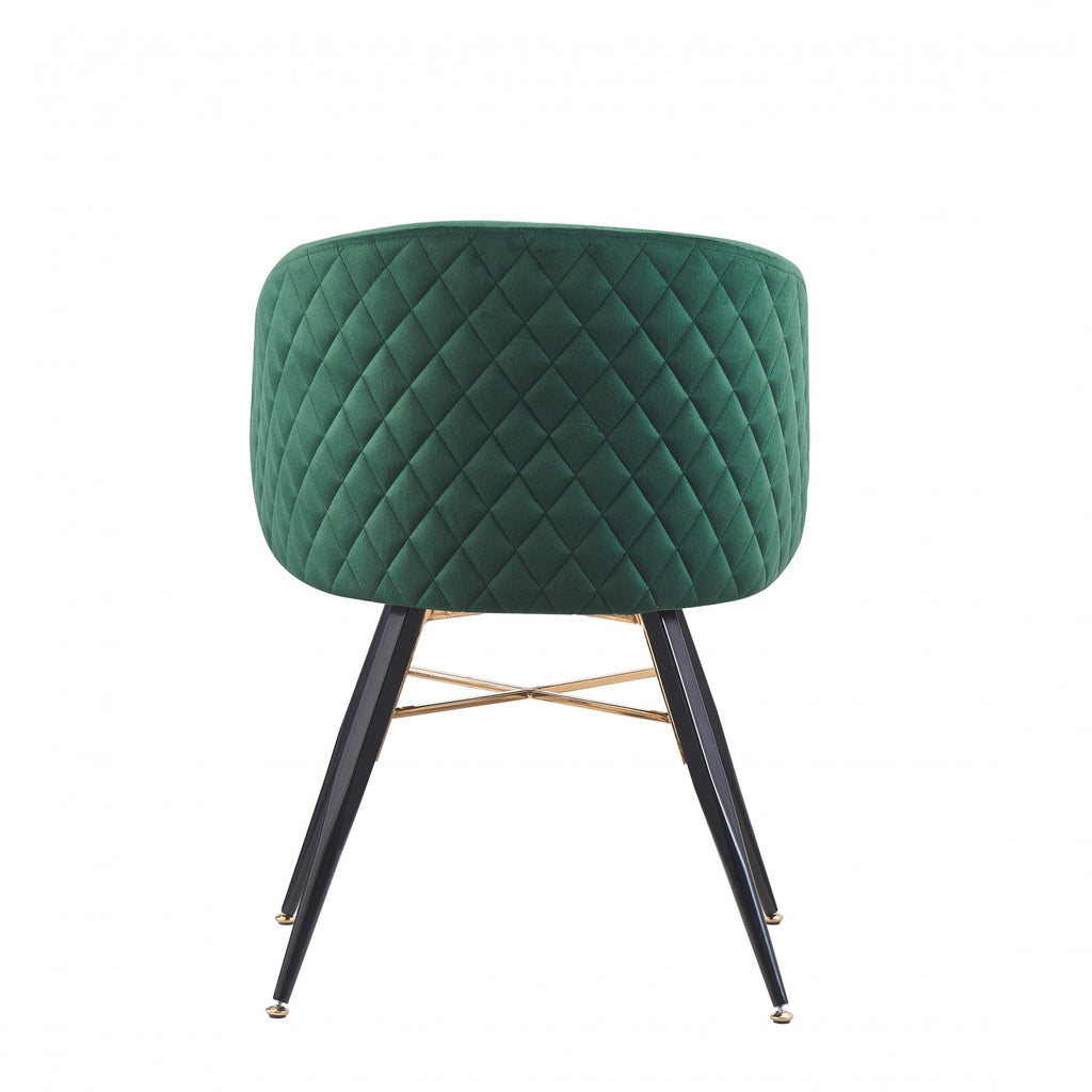 LUX Velvet Dining Chair with Metal Legs - Perfect for Dining Room Living Room