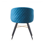 LUX Velvet Dining Chair with Metal Legs - Perfect for Dining Room Living Room