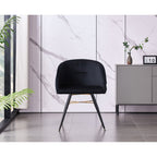 LUX Velvet Dining Chair with Metal Legs - Perfect for Dining Room Living Room