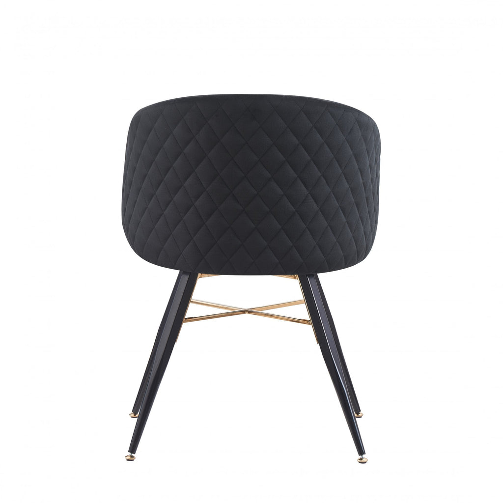 LUX Velvet Dining Chair with Metal Legs - Perfect for Dining Room Living Room