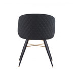 LUX Velvet Dining Chair with Metal Legs - Perfect for Dining Room Living Room