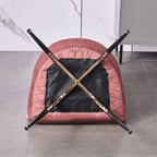 LUX Velvet Dining Chair with Metal Legs - Perfect for Dining Room Living Room