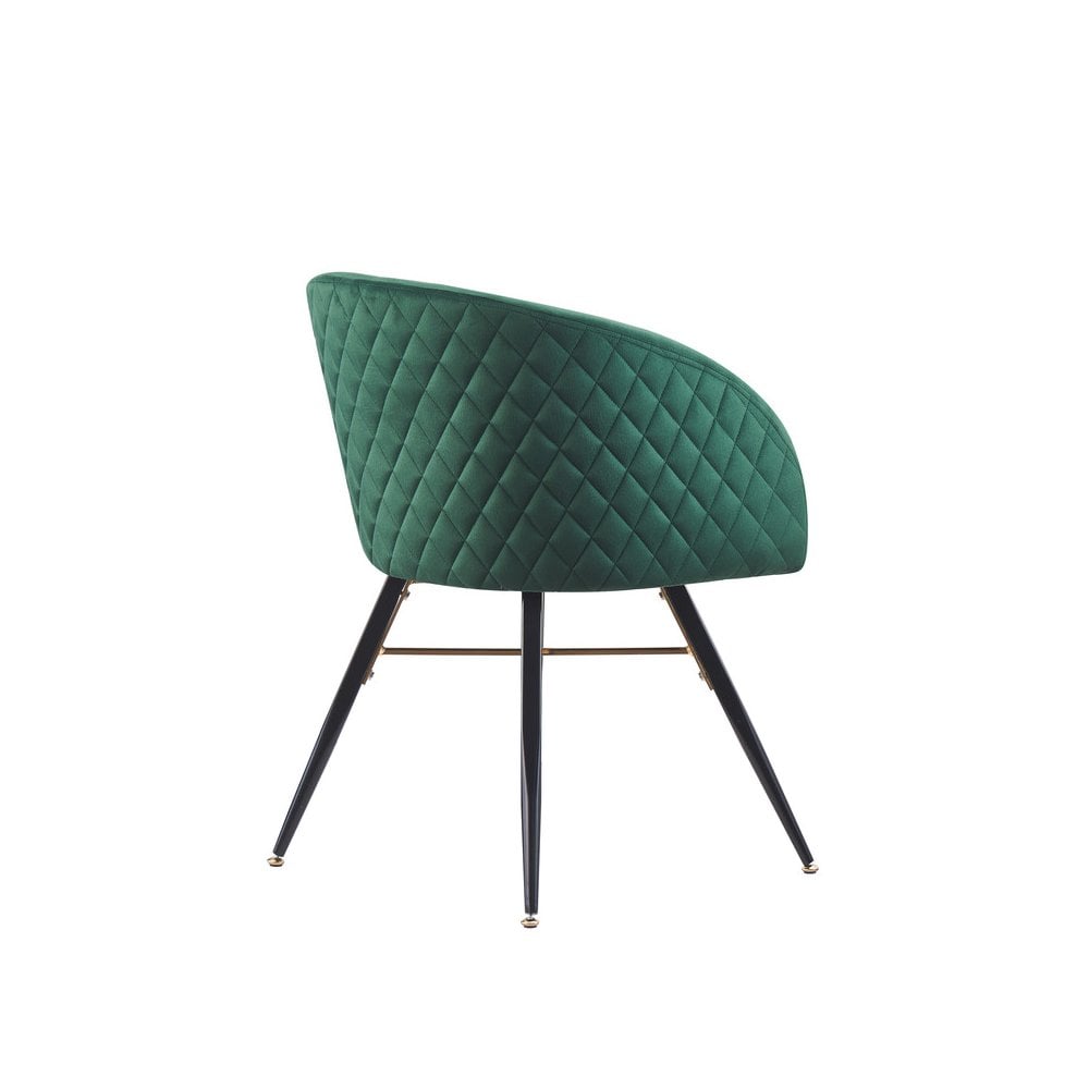 LUX Velvet Dining Chair with Metal Legs - Perfect for Dining Room Living Room