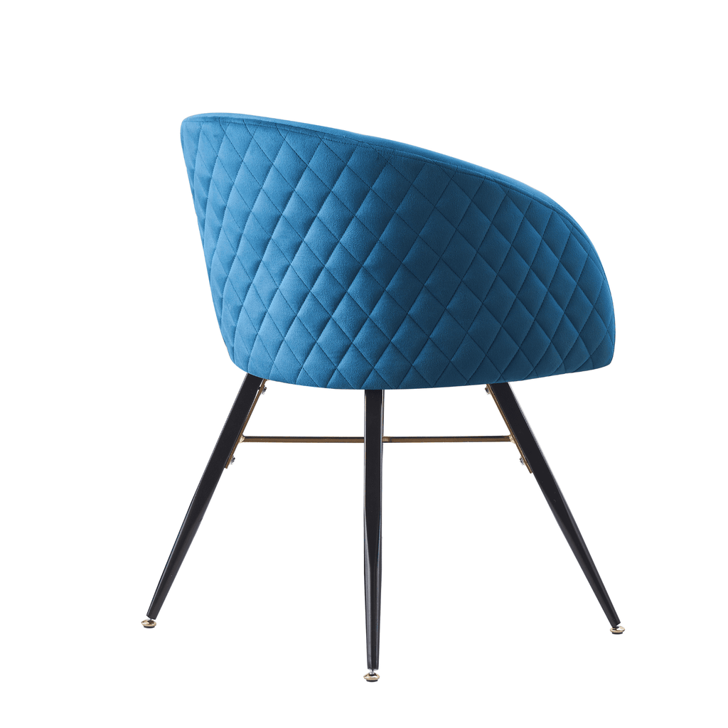 LUX Velvet Dining Chair with Metal Legs - Perfect for Dining Room Living Room