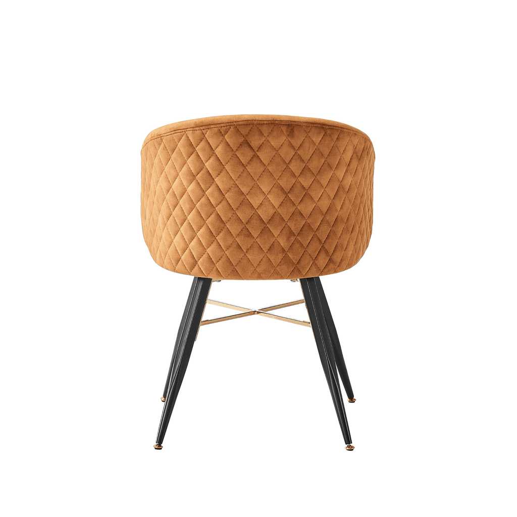 LUX Velvet Dining Chair with Metal Legs - Perfect for Dining Room Living Room