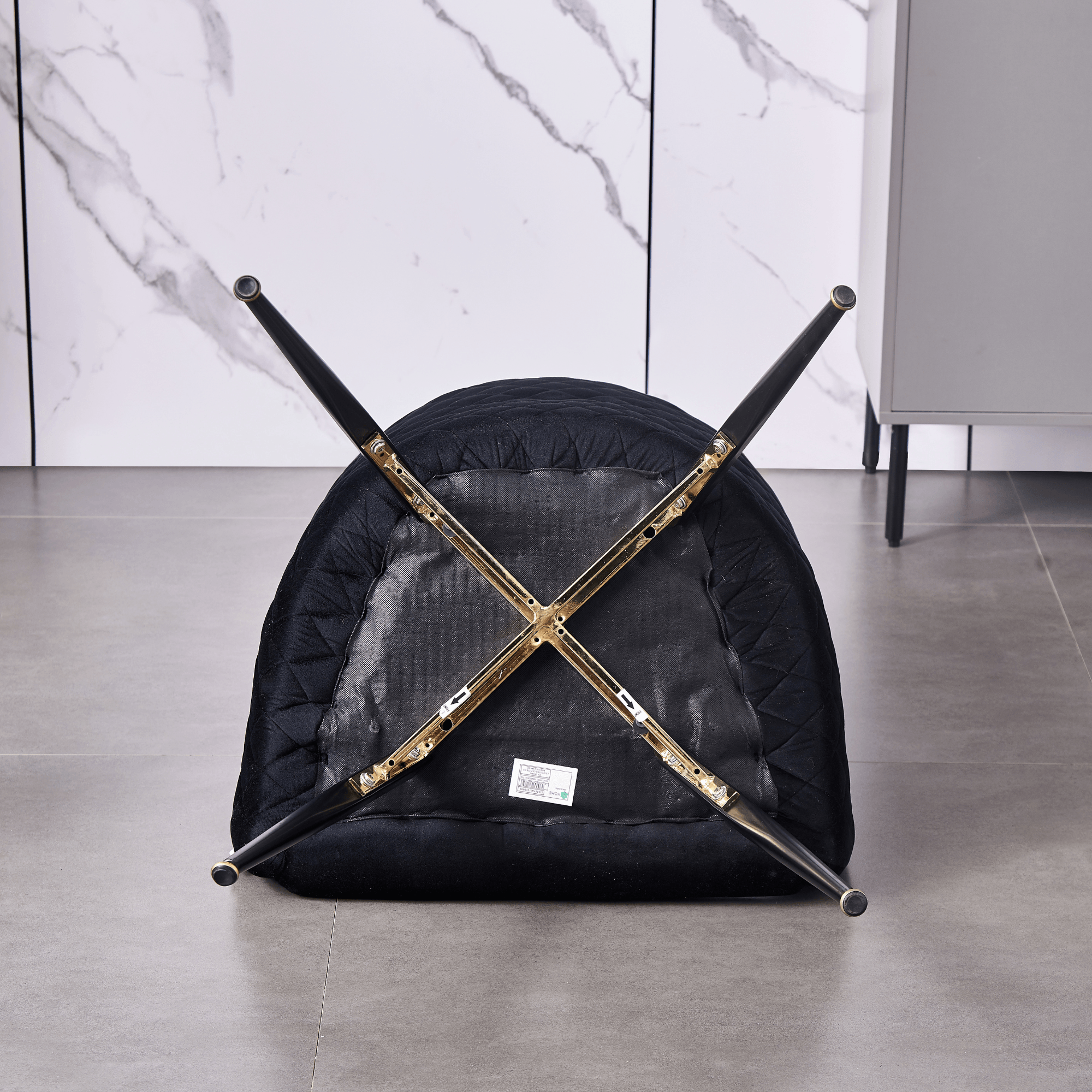 LUX Velvet Dining Chair with Metal Legs - Perfect for Dining Room Living Room