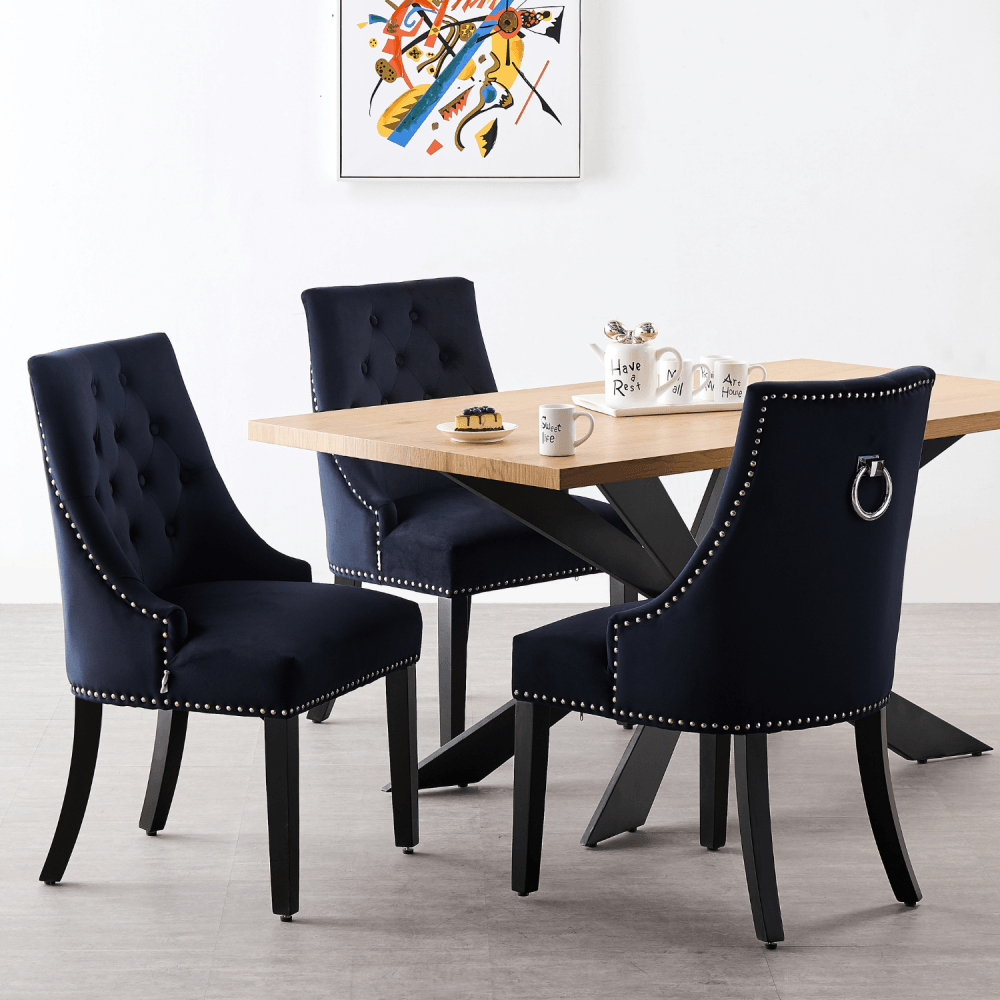 LUX Velvet Dining Chair Set of 2